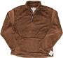 J America Womens Chloe Shag 1/4 Zip Pullover