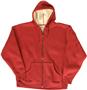 J America Fleece Full Zip Hoodies w/ Sherpa Lining