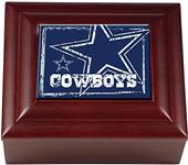 NFL Dallas Cowboys Mahogany Keepsake Box