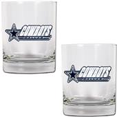 NFL Dallas Cowboys 2 piece Rocks Glass Set