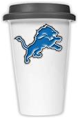 NFL Detroit Lions Ceramic Cup with Black Lid
