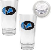 NFL Detroit Lions 2 Piece Pint Glass Set