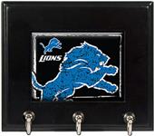 NFL Detroit Lions Wood Keyhook Rack