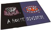 Fan Mats Alabama/Auburn House Divided Mat