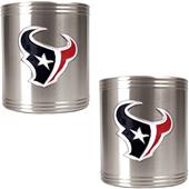 NFL Houston Texans Stainless Steel Can Holders