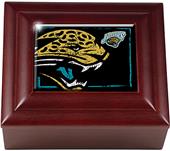 NFL Jacksonville Jaguars Mahogany Keepsake Box