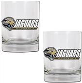 NFL Jacksonville Jaguars 2 piece Rocks Glass Set