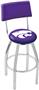 Kansas State University Swivel Back Bar Stool