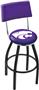 Kansas State University Swivel Back Bar Stool