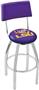 Louisiana State University Swivel Back Bar Stool