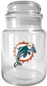 NFL Miami Dolphins Glass Candy Jar