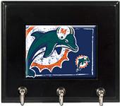 NFL Miami Dolphins Wood Keyhook Rack