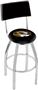University of Missouri Swivel Back Bar Stool
