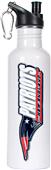 NFL Patriots White Stainless Water Bottle