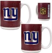 NFL New York Giants Gameball Mug (Set of 2)