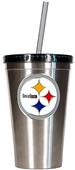NFL Pittsburgh Steelers 16oz Tumbler with Straw