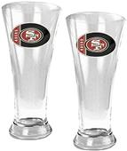 NFL San Francisco 49ers 2 Piece Pilsner Glass Set