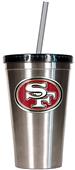 NFL San Francisco 49ers 16oz Tumbler with Straw