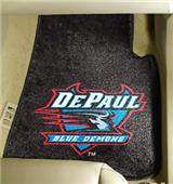 Fan Mats DePaul University Carpet Car Mats (set) Fan Mats DePaul University Carpet Car Mats (set)
