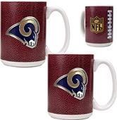 NFL St. Louis Rams Gameball Mug (Set of 2)