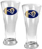 NFL St. Louis Rams 2 Piece Pilsner Glass Set