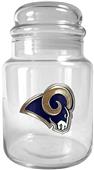 NFL St. Louis Rams Glass Candy Jar