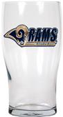 NFL St. Louis Rams Pub Glass Logo & Team Name