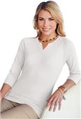 Lilac Bloom Sofia Women's Split Neck Knit Shirt Lilac Bloom Sofia Women's Split Neck Knit Shirt