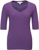 Lilac Bloom Layla Women's Short Sleeve Sweater Lilac Bloom Layla Women's Short Sleeve Sweater