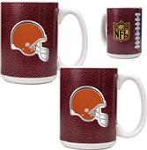NFL Cleveland Browns Gameball Mug (Set of 2)