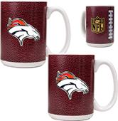 NFL Denver Broncos Gameball Mug (Set of 2)