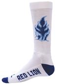 Red Lion Blue Flame Crew Sock - Closeout Red Lion Blue Flame Crew Sock - Closeout
