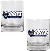 NFL Indianapolis Colts 2 piece Rocks Glass Set
