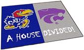 Fan Mats Kansas/K-State House Divided Mat