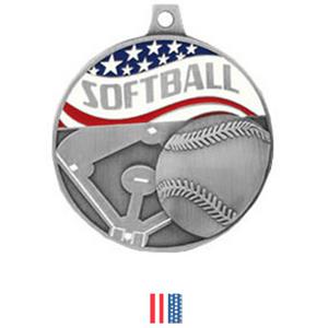 SILVER MEDAL/FLAG RIBBON