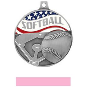 SILVER MEDAL/PINK RIBBON