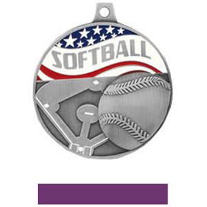 SILVER MEDAL/PURPLE RIBBON