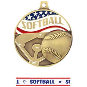 GOLD MEDAL/AMERICANA SOFTBALL RIBBON