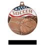 Hasty Awards Americana Soccer Medals