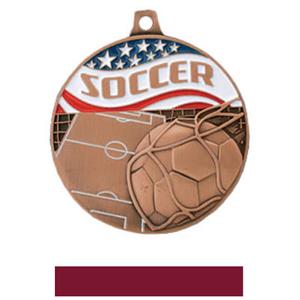 BRONZE MEDAL/MAROON RIBBON