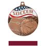 Hasty Awards Americana Soccer Medals