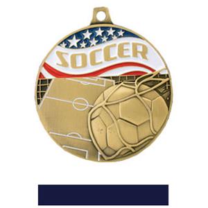 GOLD MEDAL/NAVY RIBBON