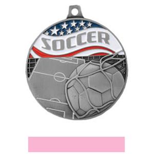 SILVER MEDAL/PINK RIBBON