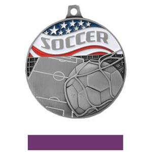SILVER MEDAL/PURPLE RIBBON
