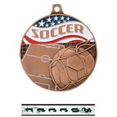 Hasty Awards Americana Soccer Medals