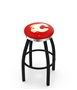 Calgary Flames NHL Flat Ring Blk Bar Stool