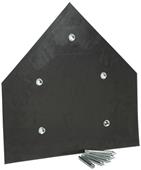 Porter Baseball Home Plate with Spikes Porter Baseball Home Plate with Spikes