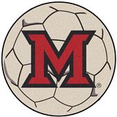 Fan Mats Miami of Ohio Soccer Ball Mat Fan Mats Miami of Ohio Soccer Ball Mat