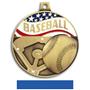 Hasty Awards 2.25" Americana Baseball  Medals