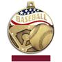 Hasty Awards 2.25" Americana Baseball  Medals
